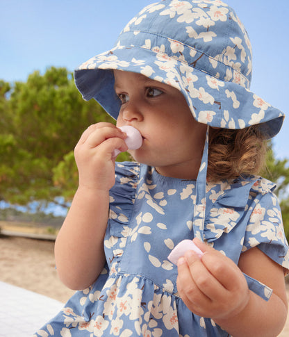 Kurzärmliges Babykleid und Bloomer aus Popeline