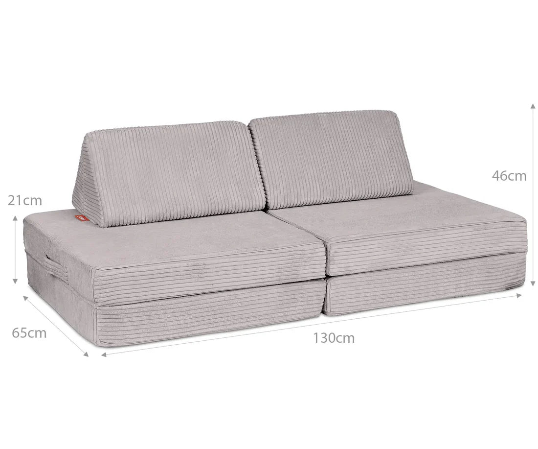 MINI SPIELSOFA - Cord Koala Grau