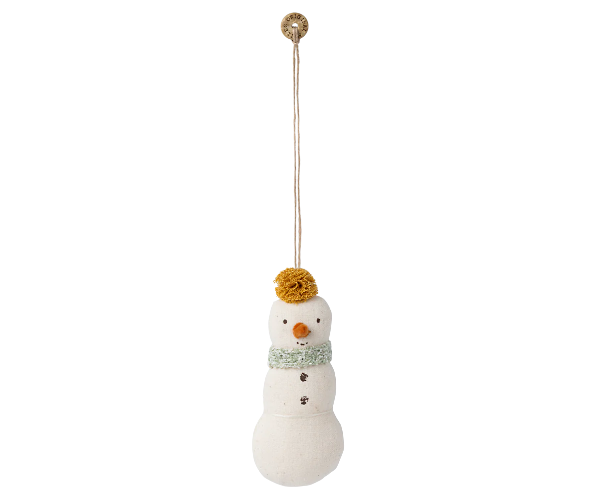 Schneemannornament - Grün