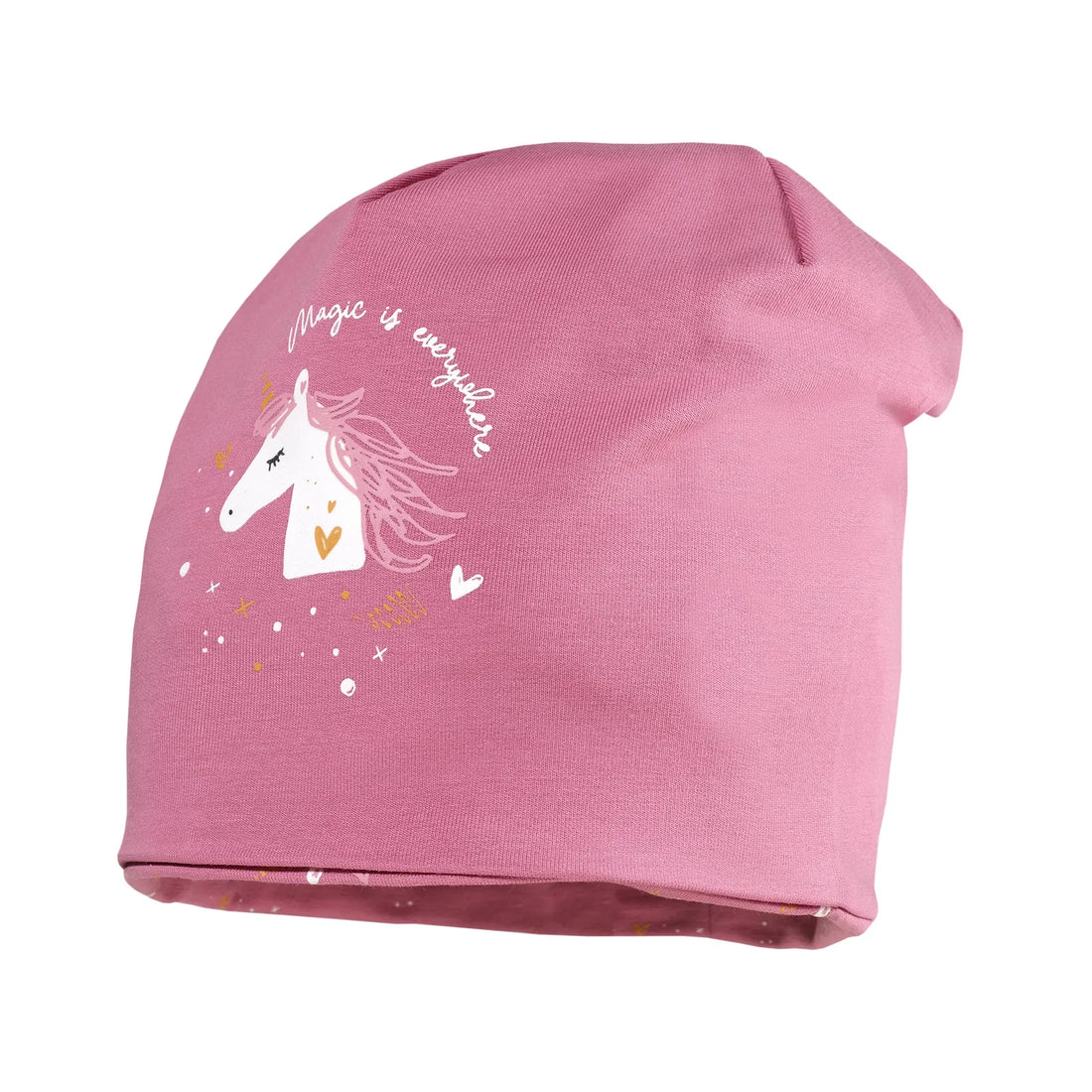 Kids Beanie &quot;Einhorn&quot; reversible, glow in the dark