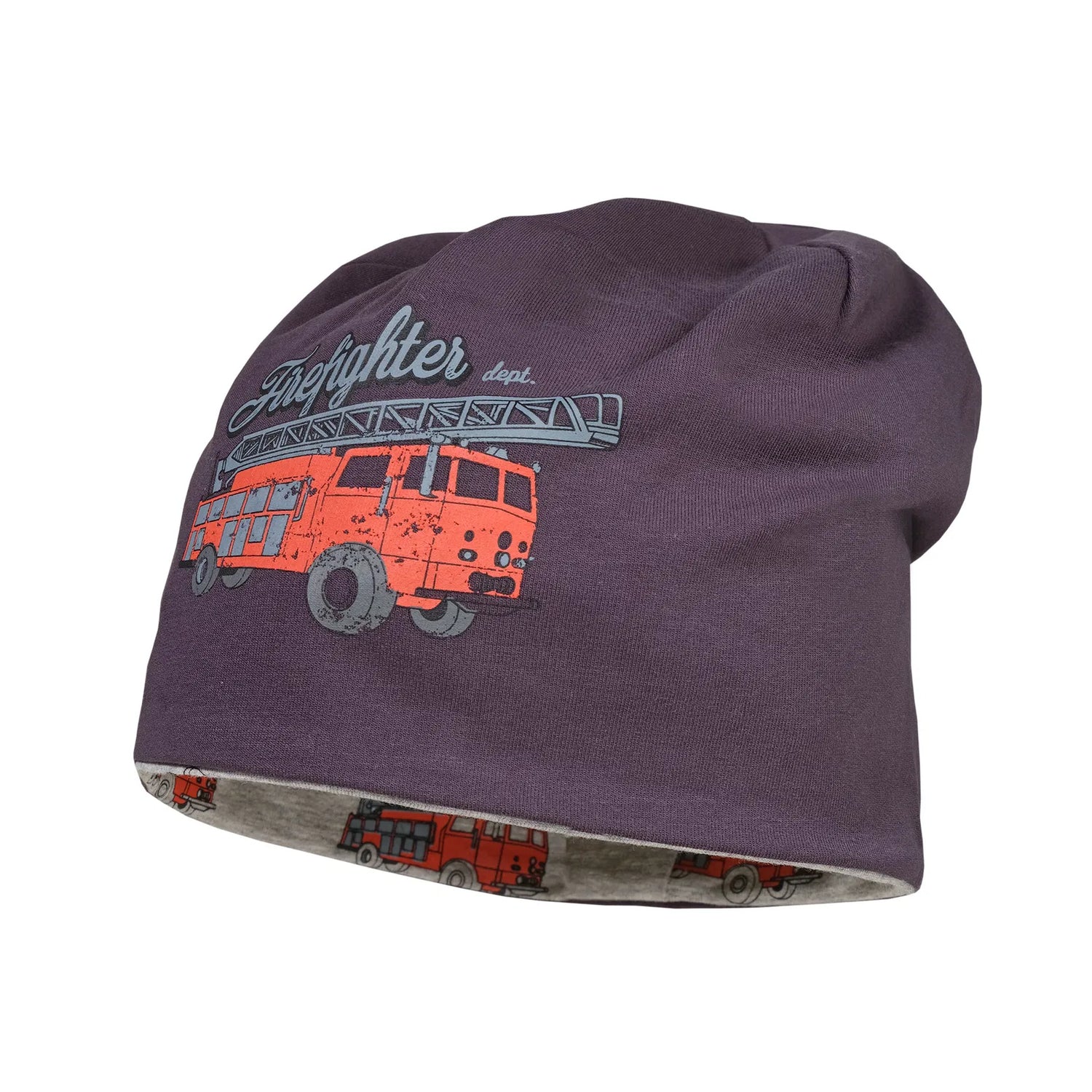 Kids Beanie &quot;Feuerwehr&quot; reversible