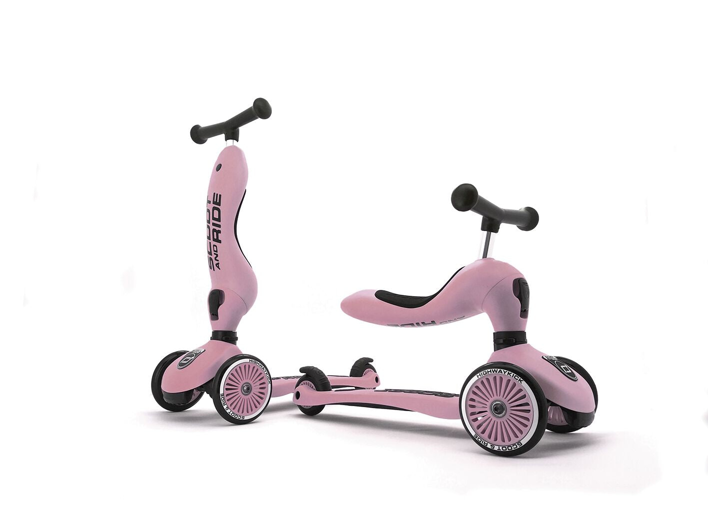 Kinder 2 in 1 Kickboard / Roller - Highwaykick 1 Rose