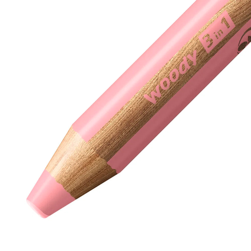 Buntstift woody 3in1 einzeln Pastellpink