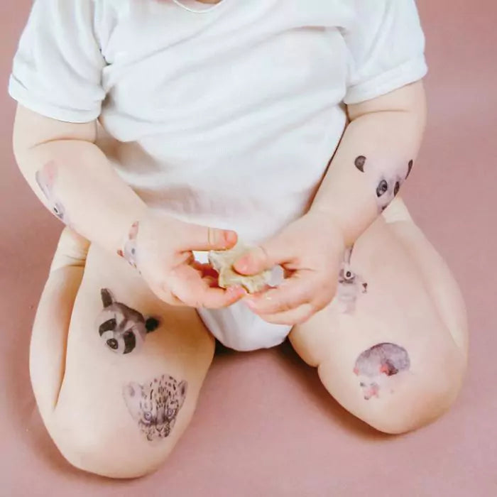 vegane Kindertattoos - Tierfreunde