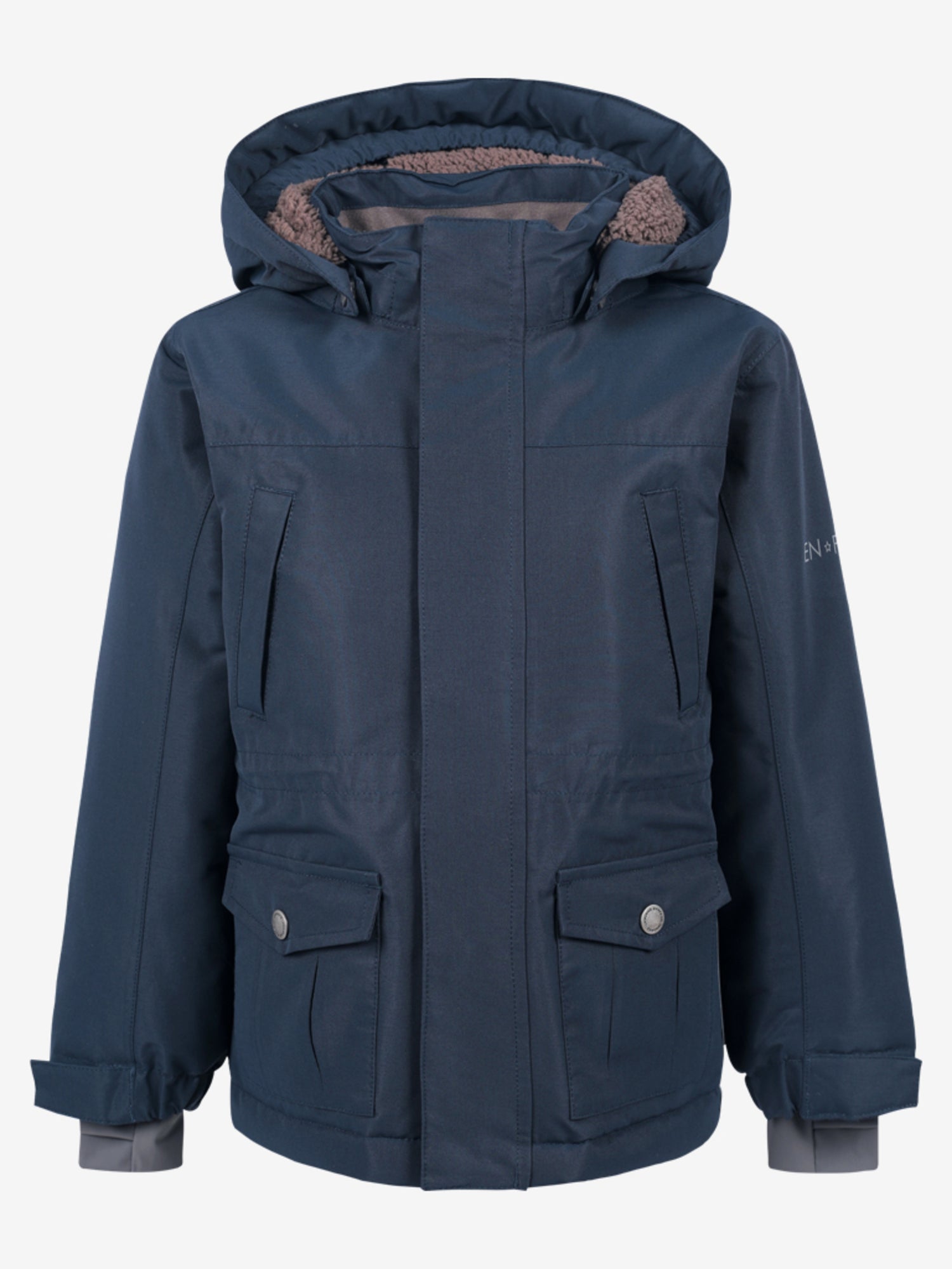 Kinderjacke Solide mit Kapuze