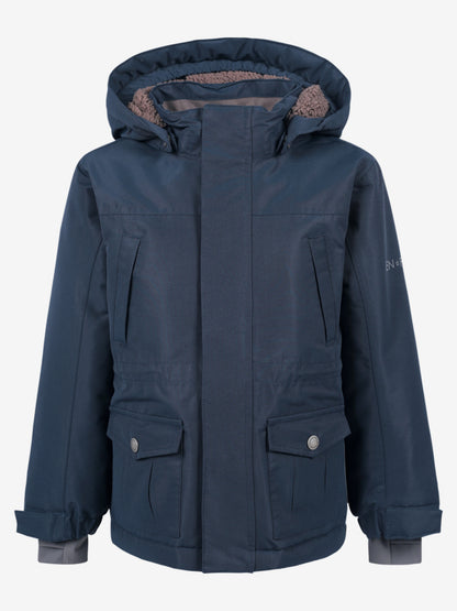 Kinderjacke Solide mit Kapuze